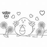Chansey sketch template