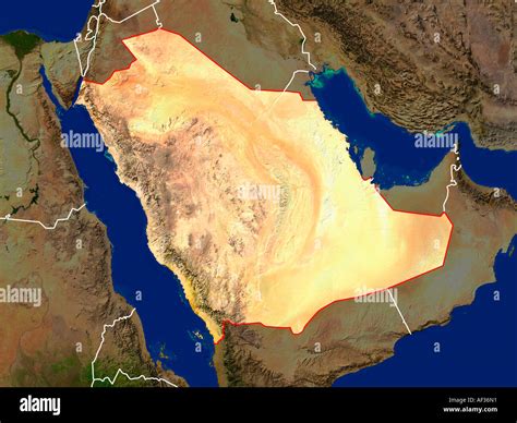 saudi arabia satellite map