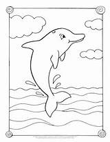Colorir Dolphin Golfinho Desenhos Easypeasyandfun Leyenda Delfines sketch template