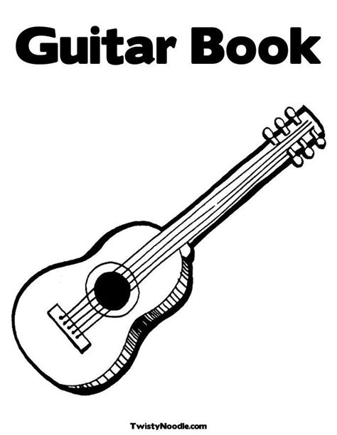 guitar coloring pages coloring home
