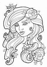 Rose Coloring Pages Getcolorings Color sketch template