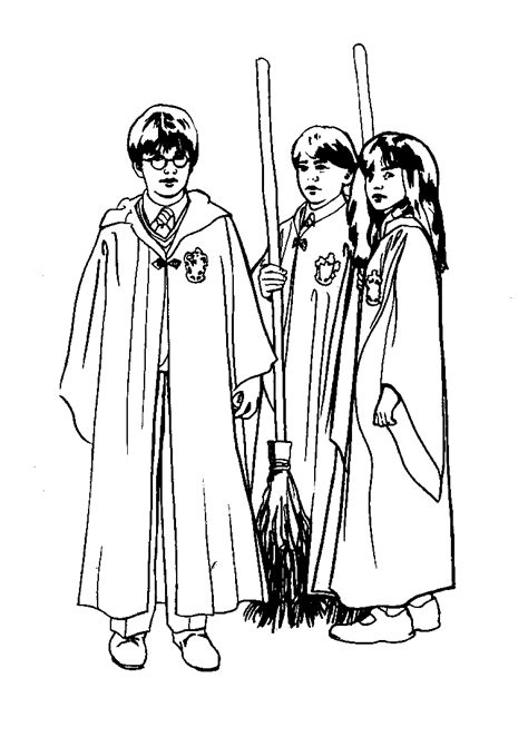 printable harry potter coloring pages  kids