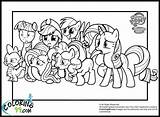 Pony Little Coloring Pages Ponies sketch template