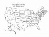 Coloring Pages Map Usa Make sketch template