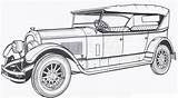 Mustang Coloring4free Marmon 1924 Fashioned Oldtimer Autos Vehicles Malvorlagen sketch template