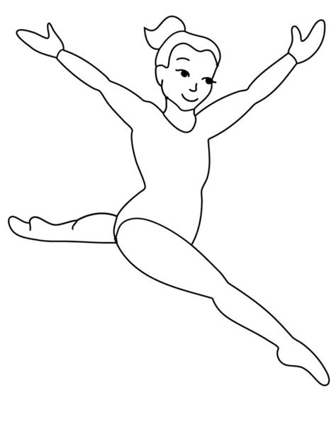 gymnastics coloring pages amj