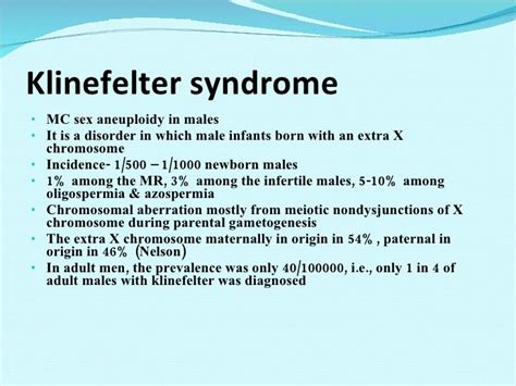 A Case Of Klinefelters Syndrome