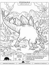 Crayola Stegosaurus sketch template