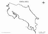 Costa Rica Coloring Pages Map Mapa Template sketch template