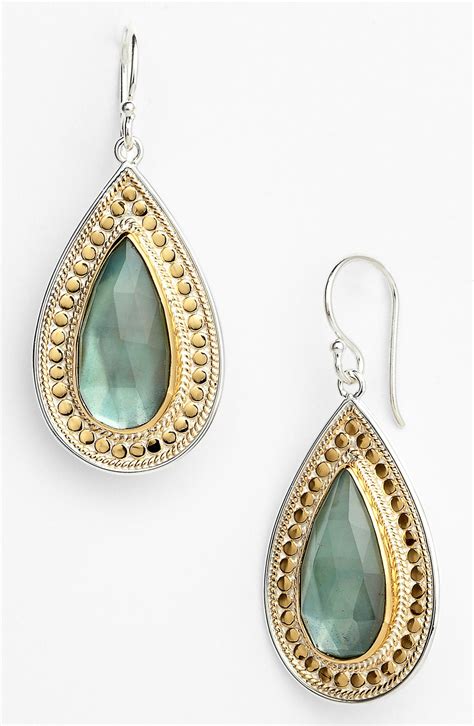 Anna Beck Gili Large Teardrop Earrings In Gold Gold