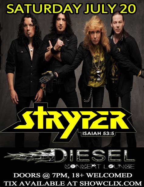 stryper  chesterfield twp  showclix