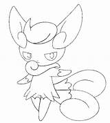 Meowstic Femelle Femenina Coloring Femelles Versions Coloriages Pokémon sketch template