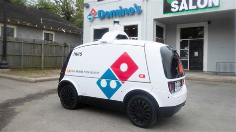 autonomous robotic vehicle starts delivering dominos pizzas  texas aboutautonews