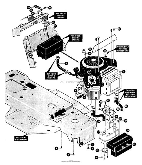 husqvarna lt       parts diagram  engine