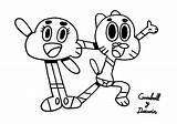 Gumball Pages Coloring Getdrawings Amazing sketch template