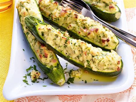 gefuellte zucchini mit ricotta und schinken rezept lecker