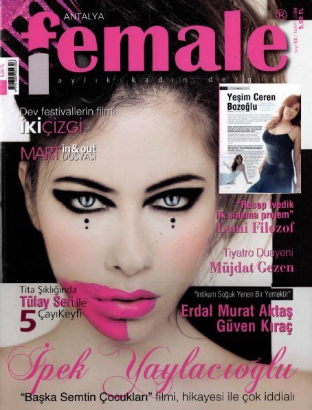 Ipek Yaylacioglu Female Magazine March 2009 Cover Photo Turkey