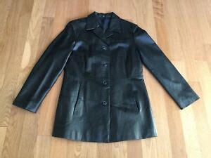 yessica style  ca womens leather coat jacket mint sz  ebay