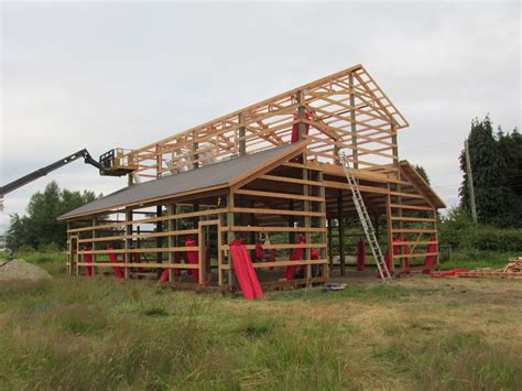monitor style barn  construction  bow wa built  spane buildings  mount vernon wa