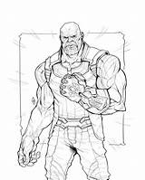 Thanos Coloringpagesonly sketch template