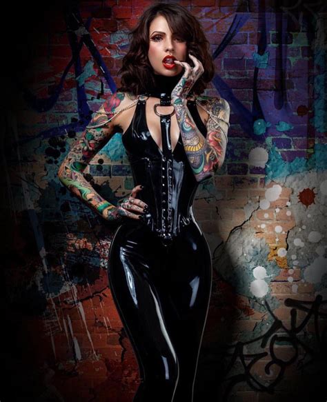 latex ink inked girls hot tattoos girl tattoos pastel goth fashion dominant women rocker