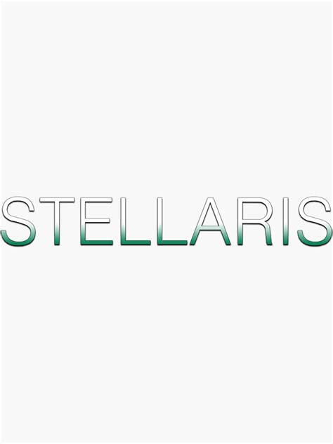 stellaris game logo sticker  sale  offchance redbubble