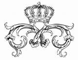 Coloring Royal Crown Adult Pages Symbol Adults Queens Kings sketch template