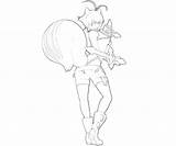 Nanaya Makoto Calamity Blazblue Trigger Ability Coloring Pages Another sketch template