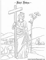 Coloring Saints Saint Helena Pages Da Sheets Colorare Catholicplayground St Catholic Helen Feast 18th Crafts Kids Colouring Printable Disegni Playground sketch template