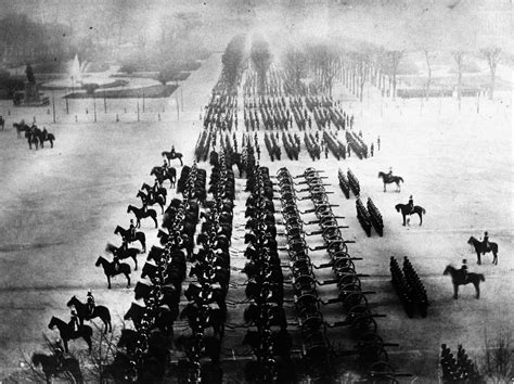 prussian troops parade  paris   franco prussian war