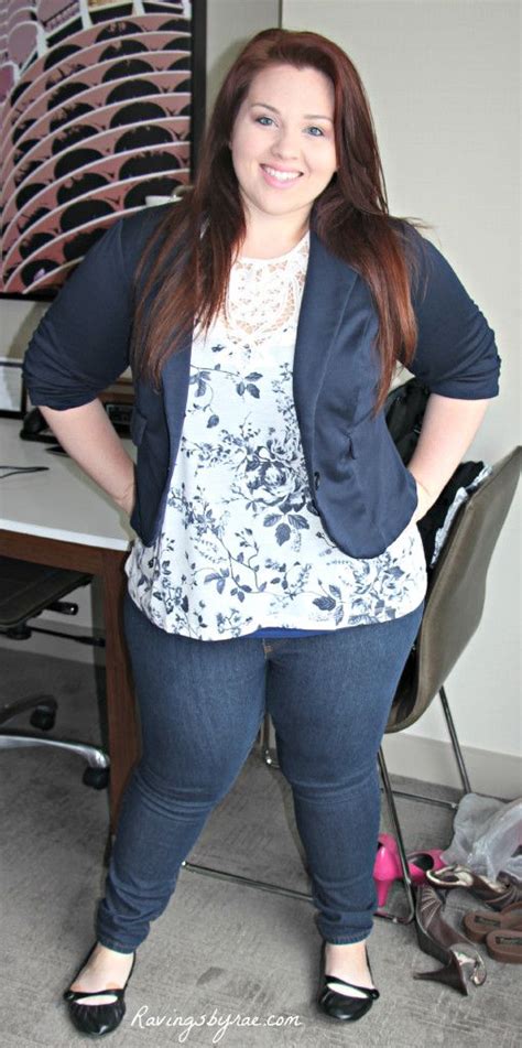 Plus Size Ootd Navy Blazer And Jeans Ravings By Rae Plus Size
