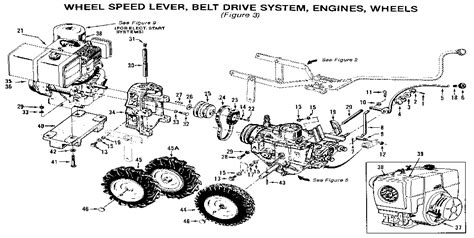wheel speed lever belt drive system engines wheels diagram parts list  model