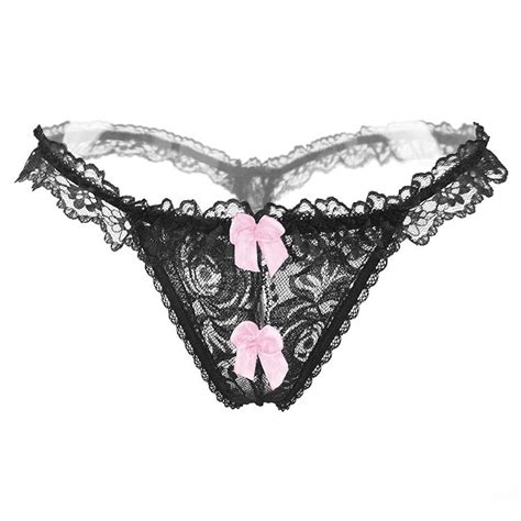 buy new arrival lace bow women s thongs and g strings