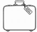 Maletas Dibujo Viaje Suitcase sketch template