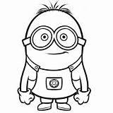 Coloring Pages Despicable Kids Naughty Despicableme Dave sketch template