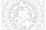 Pokemon Coloring Pages Windingpathsart Croconaw sketch template