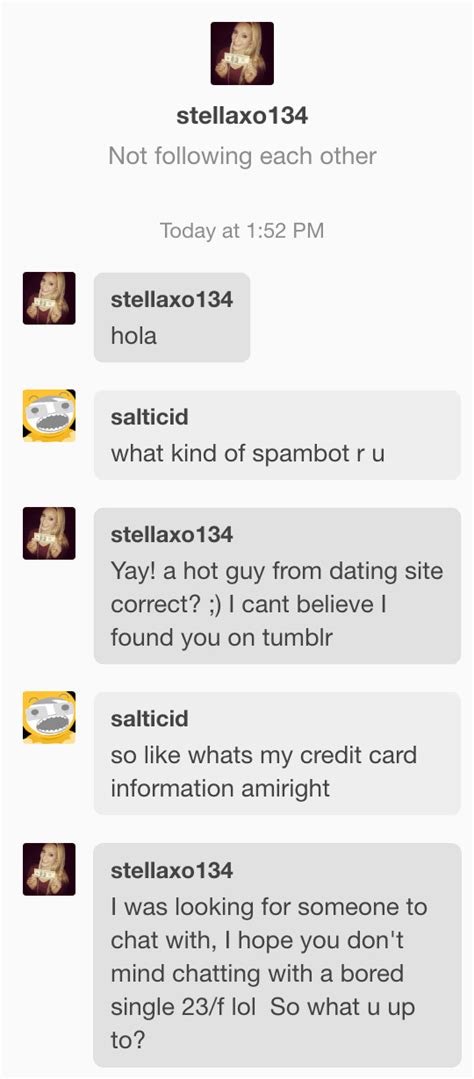 blogger takes down sex spambot trying to scam his credit card details