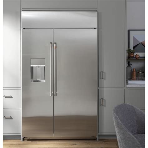 ge appliances cafe  smart built  side  side refrigerator  dispenser sheelys