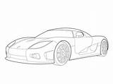 Koenigsegg Agera Pagani Sketch Ccx Ccxr Trevita sketch template