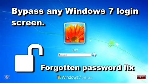 How To Fix Forgotten Windows 7 Password Bypass Login Screen And Reset
