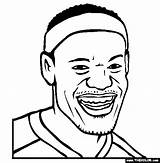 Lebron James Coloring Pages Kyrie Irving Cartoon Drawing Basketball People Shoe Thecolor Famous Getdrawings Template sketch template