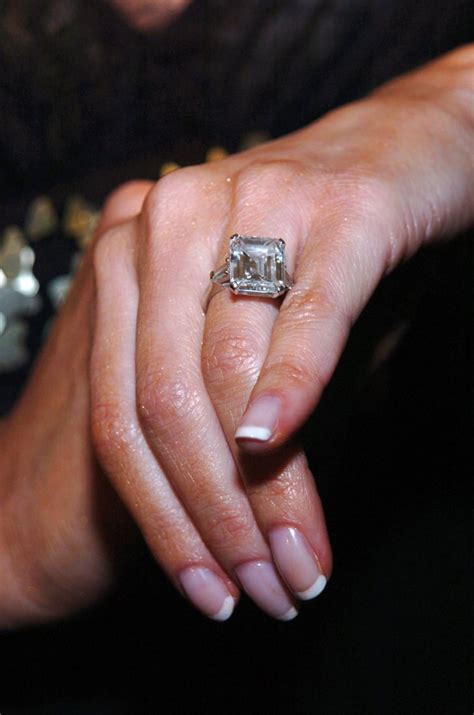melania trumps  year anniversary diamond ring popsugar fashion photo