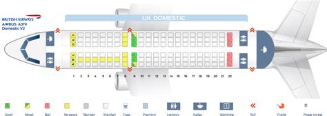 seat map airbus   british airways  seats  plane
