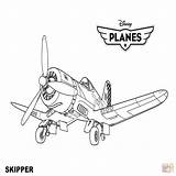 Coloring Skipper Pages Planes Disney Getcolorings Printable Getdrawings sketch template