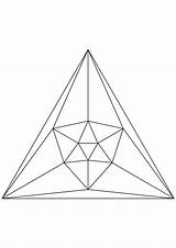 Schlegel Icosahedron Colorings sketch template