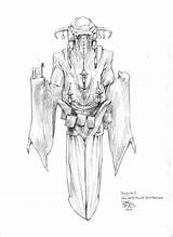 Hellboy Wayne Concept Barlowe Alien sketch template