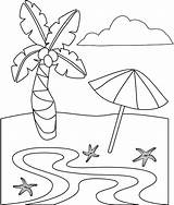 Coloring Beach Pages Plage Printable Coloriage Dessin Colorier Imprimer Fun Kids Maternelle Preschoolers Sheets Summer Nature Drawings Together Sheet Easy sketch template