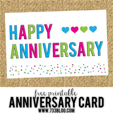 printable anniversary cards inspiration  simple