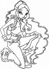 Winx Coloring Pages Club Enchantix Fun Categories sketch template