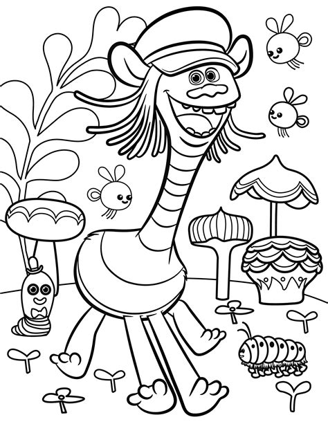 trolls  coloring pages  coloring pages  kids